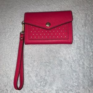 Pink Michael Kors Envelope Style Wallet/ Wristlet